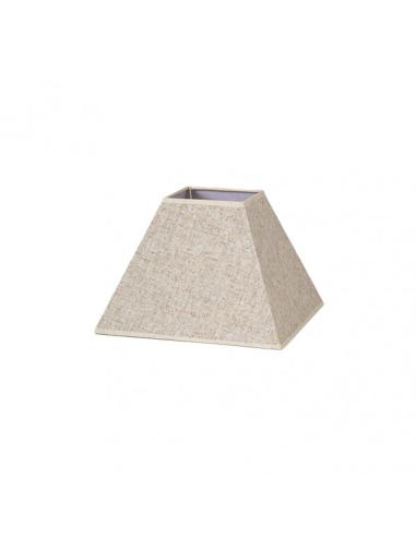 Pantalla Piramide Tenorio E27 Lino Beis 30dx13dx22h