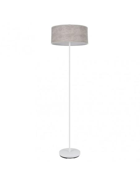 Pie Salon Jerte 1xe27  Blanco/cemento Gris 165x40x40 Cm