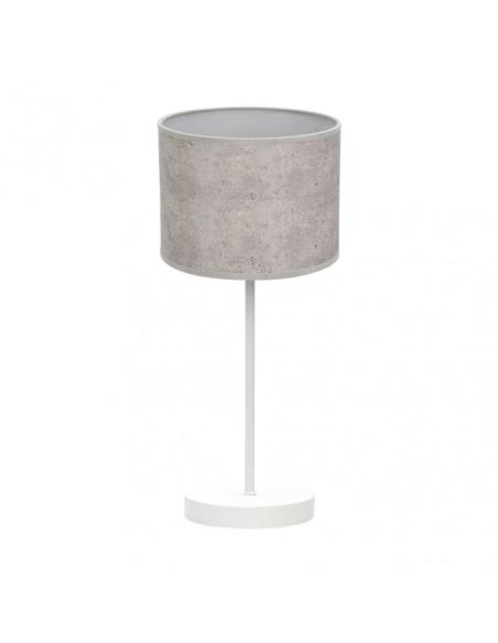 Sobremesa Jerte 1xe14  Blanco/cemento Gris 42x17x17 Cm