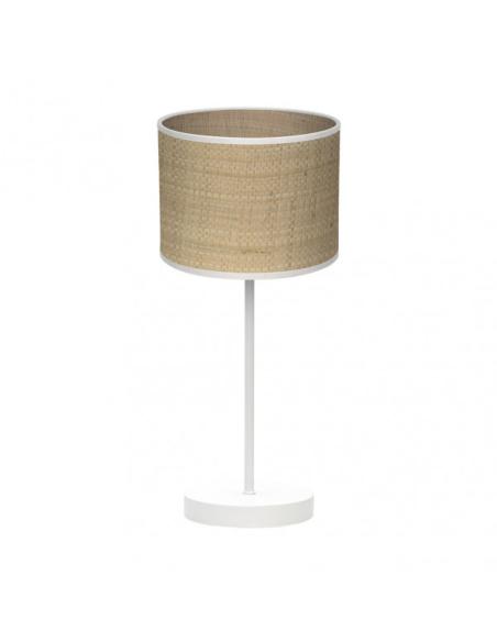 Sobremesa Jerte 1xe14  Blanco/natural 42x17x17 Cm