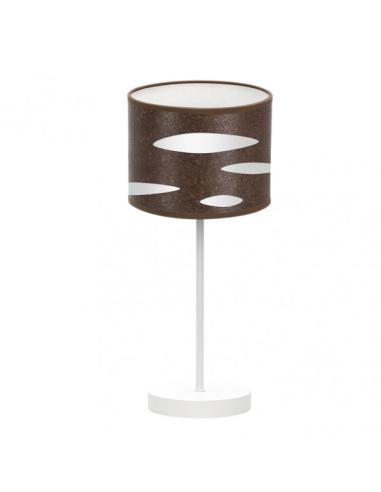 Sobremesa Odra 1xe14 Blanco/oxido 42x17x17 Cm
