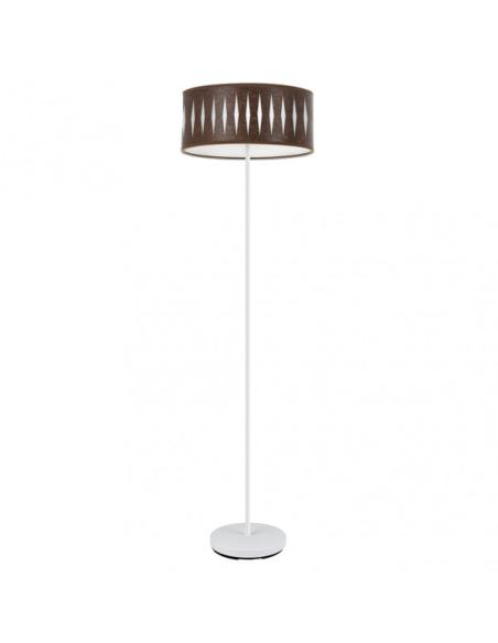 Pie Salon Piron 1xe27 Blanco/oxido 165x40x40 Cm