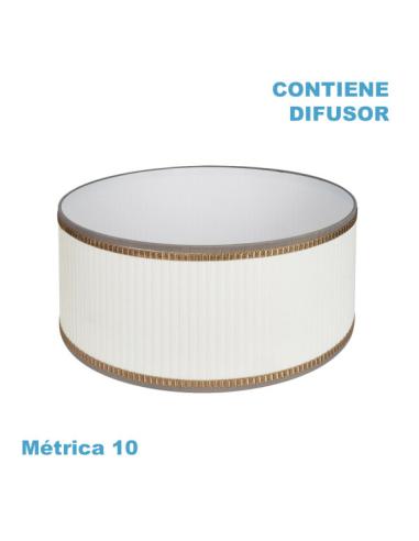 Pantalla Colgante Soprano M10 Beis 50dx50dx22h Difusor Incluido