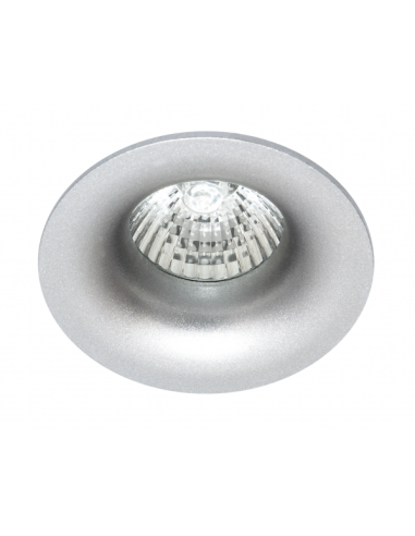 Empotrable Jeroglifico 1xgu10 Plata  3x8,5x8,5 Cm Corte 7d