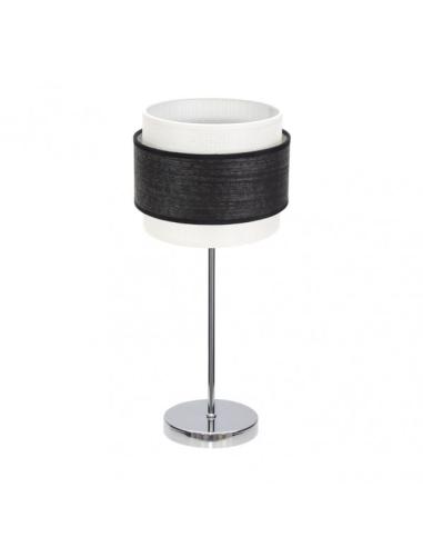 Sobremesa Myriam 1xe14 Cromo/Madera Negra 47x18x18 cm