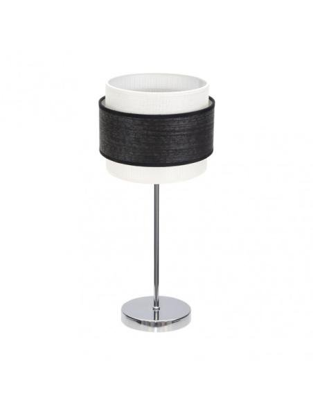 Sobremesa Myriam 1xe14 Cromo/Madera Negra 47x18x18 cm