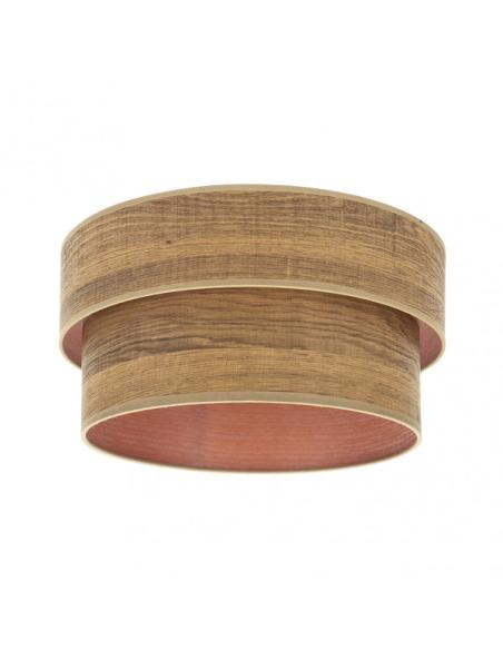 Pantalla Pie Salon Smile E27 Madera Oscura 40dx35dx21h
