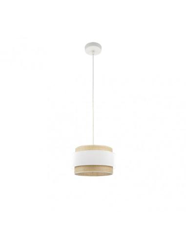 Colgante Kandy 1xe27 Natural/blanco Regx30x30 Cm