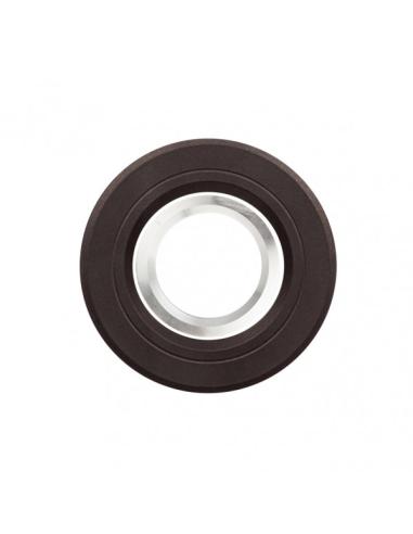 Empotrable Orient.cenote 1xgu10 Redondo Marron/cromo 2x9,2x9,2 Cm 8 De Corte.c/portalampara
