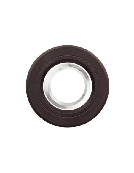 Empotrable Orient.cenote 1xgu10 Redondo Marron/cromo 2x9,2x9,2 Cm 8 De Corte.c/portalampara
