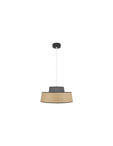 Colgante Jia 1xe27 Natural/gris Regx40x40 cm