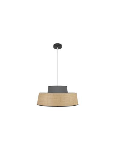 Colgante Jia 1xe27 Natural/gris Regx50x50 cm