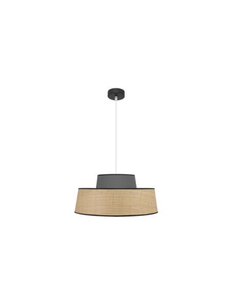 Colgante Jia 1xe27 Natural/gris Regx50x50 cm