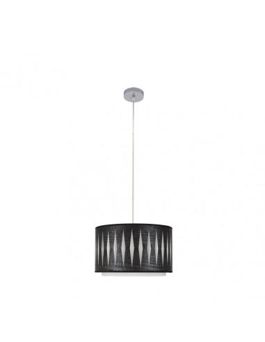 Colgante Alexandra 1xe27 Cromo/madera Negra Regx30x30 cm