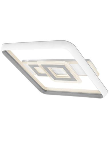 Plafon 80w Sucre 3000-4000-6500k Blanco/gris Cuadrado 7x51x51 Cm 7600lm Reg.intens. C.remoto Y Memoria