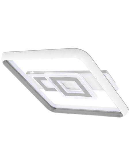 Plafon 80w Sucre 3000-4000-6500k Blanco/gris Cuadrado 7x51x51 Cm 7600lm Reg.intens. C.remoto Y Memoria