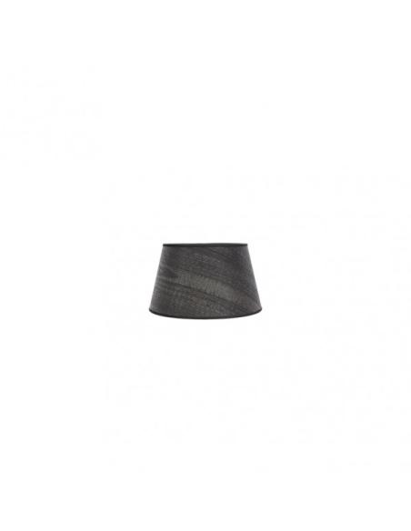 Pantalla Salma E27 Madera Negra 15dx12dx13h Conica Abierta