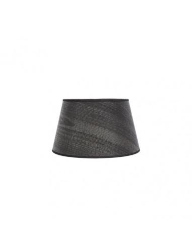 Pantalla Salma E27 Madera Negra 25dx20dx15h Conica