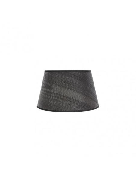 Pantalla Salma E27 Madera Negra 25dx20dx15h Conica