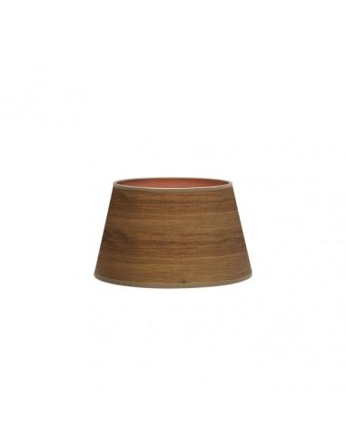Pantalla Salma E27 Madera Oscura 25dx20dx15h