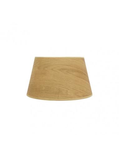 Pantalla Salma E27 Madera Clara 30dx22dx17h Conica  Abierta