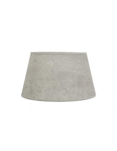 Pantalla Salma E27 Cemento Gris 35dx25dx20h Conica  Abierta