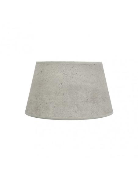 Pantalla Salma E27 Cemento Gris 35dx25dx20h Conica  Abierta