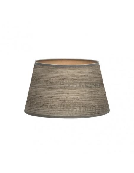 Pantalla Salma E27 Madera Gris 35dx25dx20h Conica   Abierta