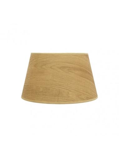 Pantalla Salma E27 Madera Clara 35dx25dx20h Conica  Abierta