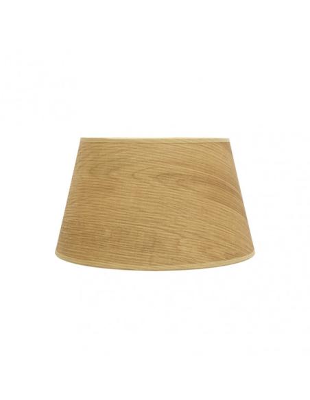Pantalla Salma E27 Madera Clara 35dx25dx20h Conica  Abierta