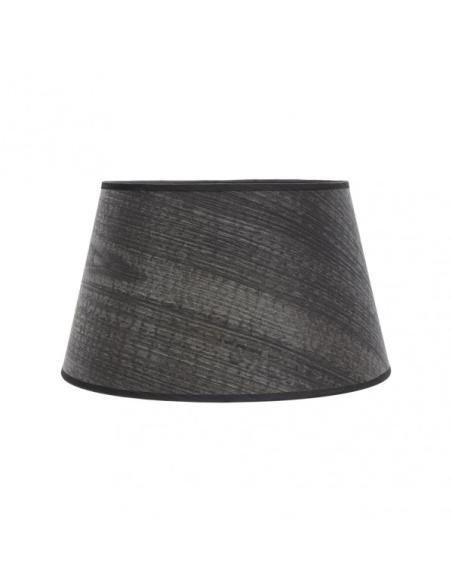 Pantalla Salma E27 Madera Negra 40dx30dx25h Conica  Abierta