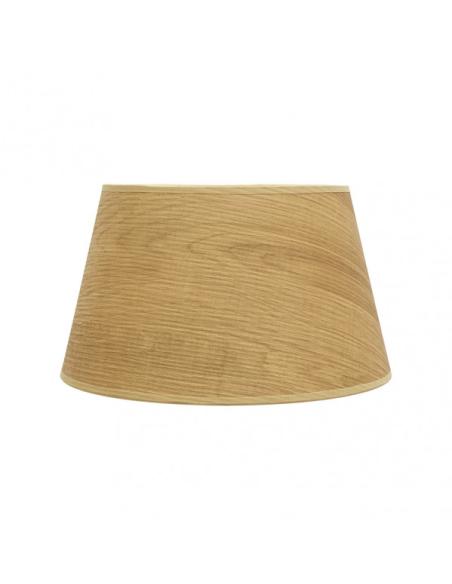 Pantalla Salma E27 Madera Clara 40dx30dx25h Conica  Abierta