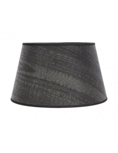 Pantalla Salma E27 Madera Negra 45dx35dx30h Conica Abierta