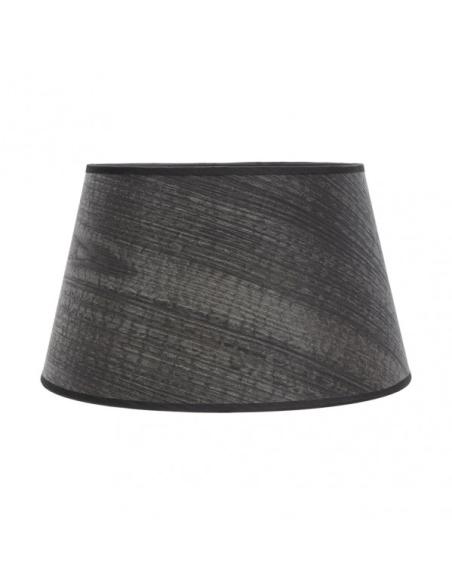 Pantalla Salma E27 Madera Negra 45dx35dx30h Conica Abierta