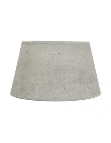 Pantalla Salma E27 Cemento Gris 45dx35dx30h Conica  Abierta