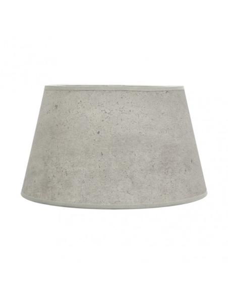 Pantalla Salma E27 Cemento Gris 45dx35dx30h Conica  Abierta