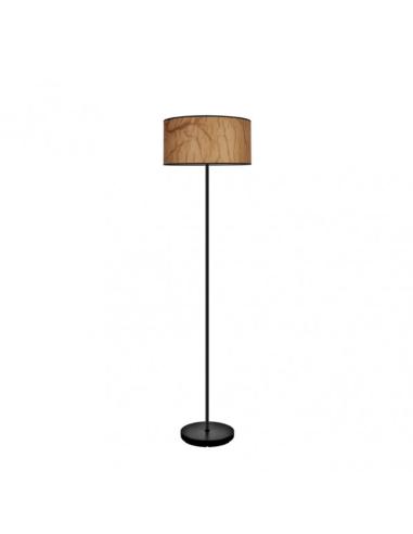 Pie Salon Tapiro 1xe27 Pergamino/negro 162x40x40 Cm