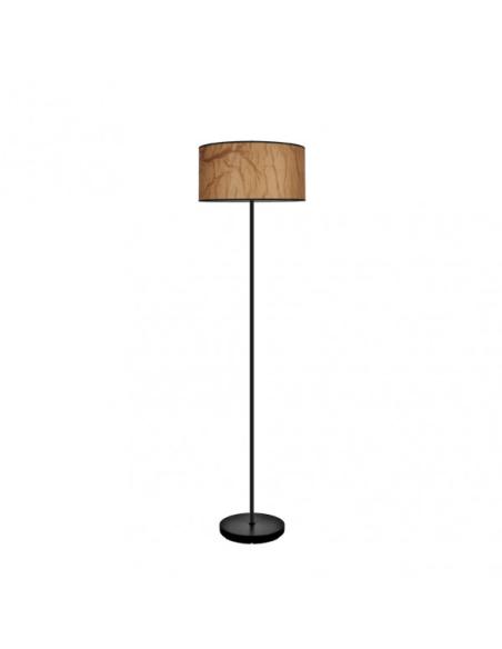 Pie Salon Tapiro 1xe27 Pergamino/negro 162x40x40 Cm