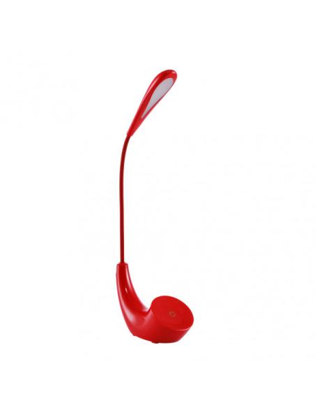 Flexo Ancla 5w 6000k Rojo 375lm 43x7,5x15,5 Cm Regulable 3 Intensidades, Flexible, Orientable Y Tactil