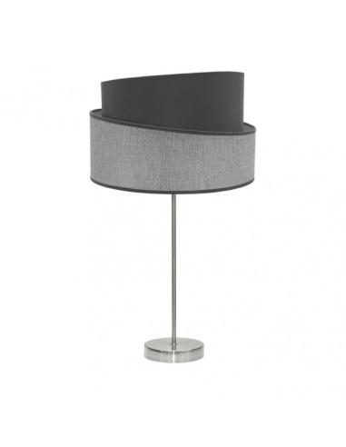 Sobremesa Alto Hara 1xe27 Niquel/gris 66x35x35 Cm
