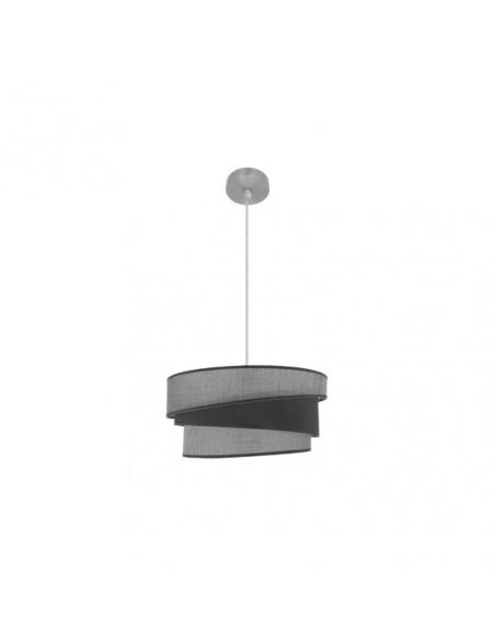 Colgante Hara 1xe27 Niquel/gris Regx40x40 Cm