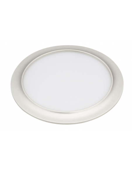 Downlight 15w 3000k Trevor Perla Plata 1200lm 1,5x19x19cm Corte 17d
