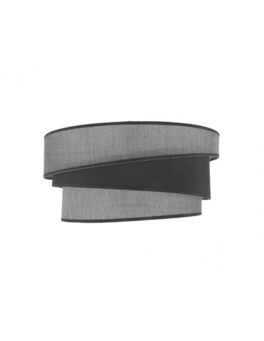 Pantalla Colgante/pie Salon E27 Hara Gris 40dx30dx20h