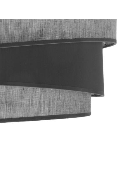 Pantalla Colgante/pie Salon E27 Hara Gris 40dx30dx20h