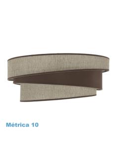 Pantalla Colgante M10 Hara Marron 50dx40dx22h Difusor Incluido
