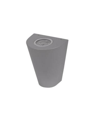 Aplique Exterior Ganges Gris Zinc 2gu10x3w 4000K  16x12,5x8,8 Cm Ip54 Bombillas Incluidas