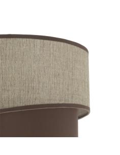 Pantalla Colgante/sobrem Alto Hara E27 Marron 30dx25dx20h 2