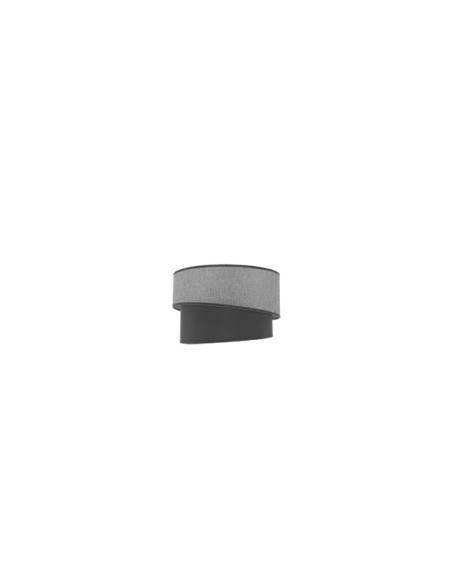 Pantalla Colgante/sobrem Alto Hara E27 Gris 30dx25dx20h