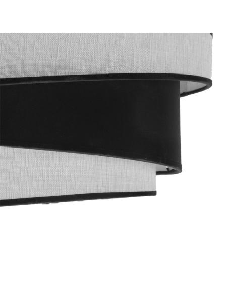 Pantalla Colgante Hara M10 Blanca/negra 50dx40dx22h Difusor Incluido