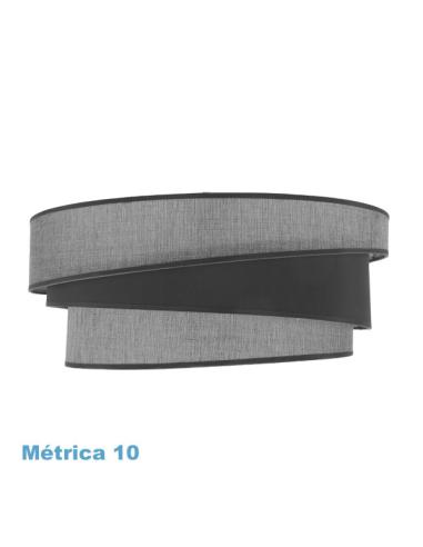 Pantalla Colgante Hara M10 Gris 50dx40dx22h Difusor Incluido